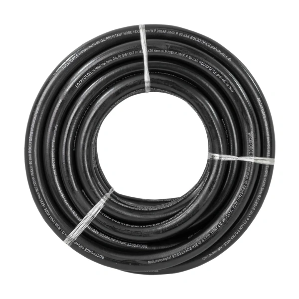 Шланг резиновый армированый бензо-маслостойкий 16х25.5ммх10м(повышенная гибкость и сопротивление к излому,раб.давл.20bar,max60bar,-30C°+70C°,DIN20018)