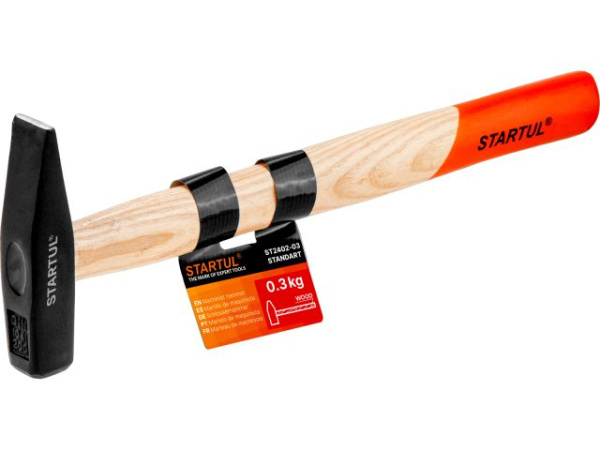 Молоток 0,3кг с дер.рукояткой STARTUL STANDART (ST2402-03)