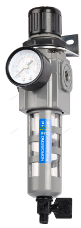 Фильтр воздушный грубой очистки с редуктором PRO, 1/4" NORDBERG NP8232
