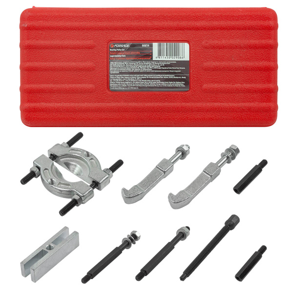 Набор съемников подшипников универсальный (сегментного типа/двухзахватный), в кейсе