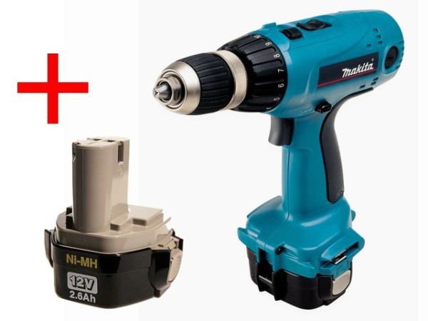 Аккум. дрель-шуруповерт MAKITA 6317 DWDE в чем. (12.0 В, 2 акк., 2.6 А/ч Ni-MH, 2 скор., 60 Нм, шурупы до 12 мм)