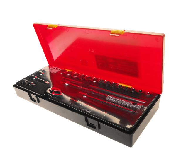 Набор головок торцевых 6-ти гранных JTC K3231 (3/8", 06-22 мм, 23 предмета в кейсе)