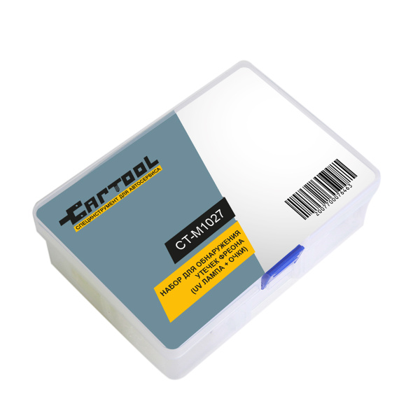 Набор для обнаружения утечек фреона, UV лампа + очки Car-Tool CT-M1027