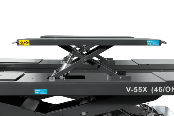 Автоподъемник ножничный напольный для р/с ROSSVIK PRO V-55X (46/ON) (г/п 5.5 т, 380 В, RAL7040, серый)