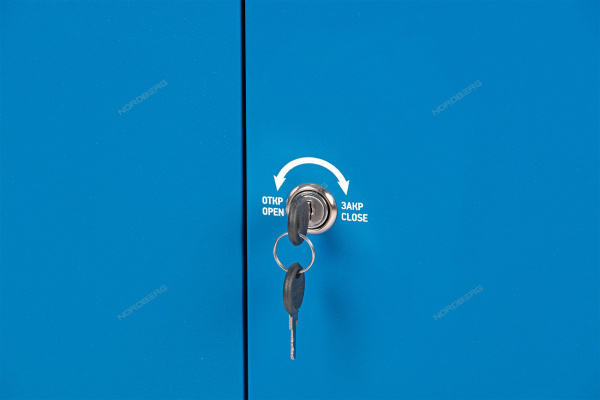 Тележка инструментальная NORDBERG T2N (3 полки с дверцами)