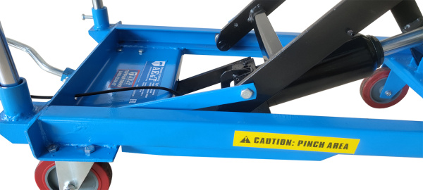 Тележка гидравлическая платформенная TLF-100 AE&T 1000 кг