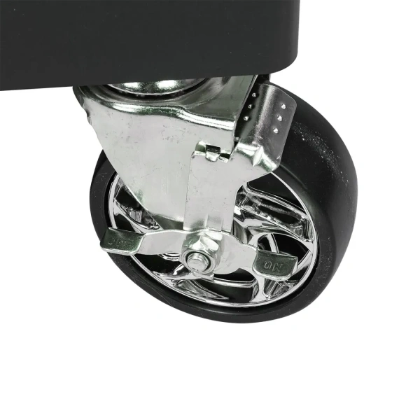 Тележка инструментальная 7-и полочная с доп.-ой боковой секцией и металлической накладкой на стол 900х800х460мм