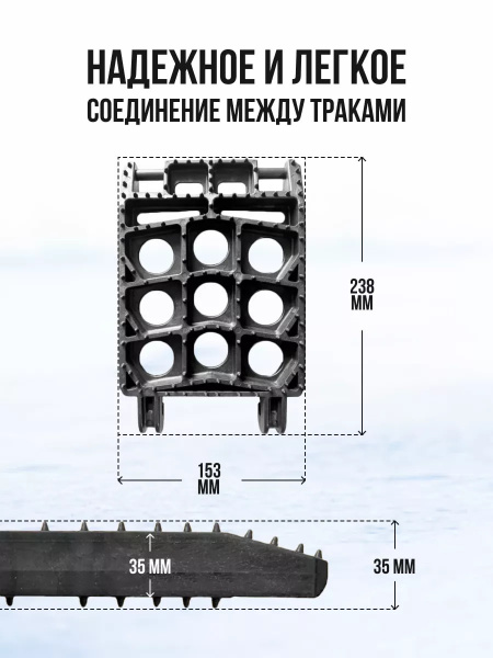 Антибукс, противобуксовочные траки для автомобиля "Выручайка"
