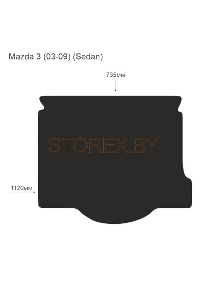 Mazda 3 (03-09) (Sedan) Багажник copy