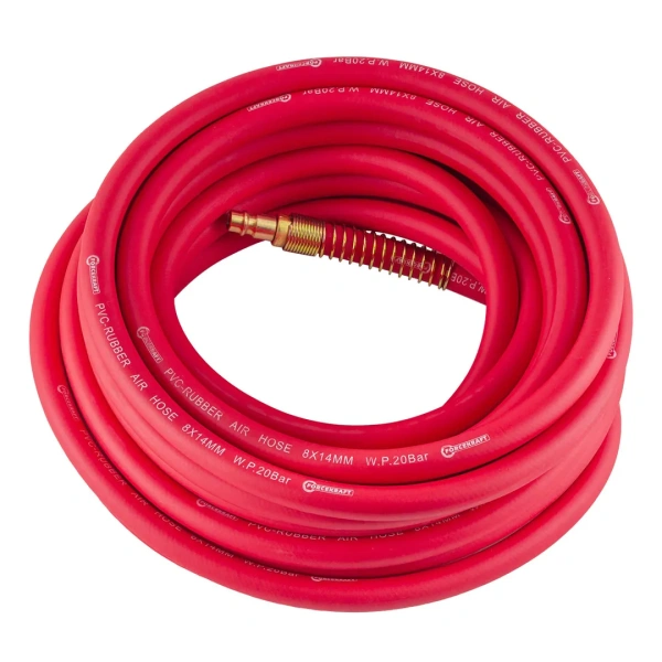 Шланг резиновый воздушный армированный с фитингами 8мм x 14мм x 10м