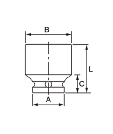 Головка торцевая ударная JTC 443829 (1/2", 29 мм, L=42 мм)