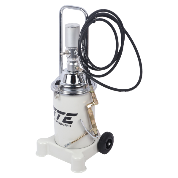 Нагнетатель смазки (солидолонагнетатель) GTE-K50500PRO пневматический 50:1, 13 кг.