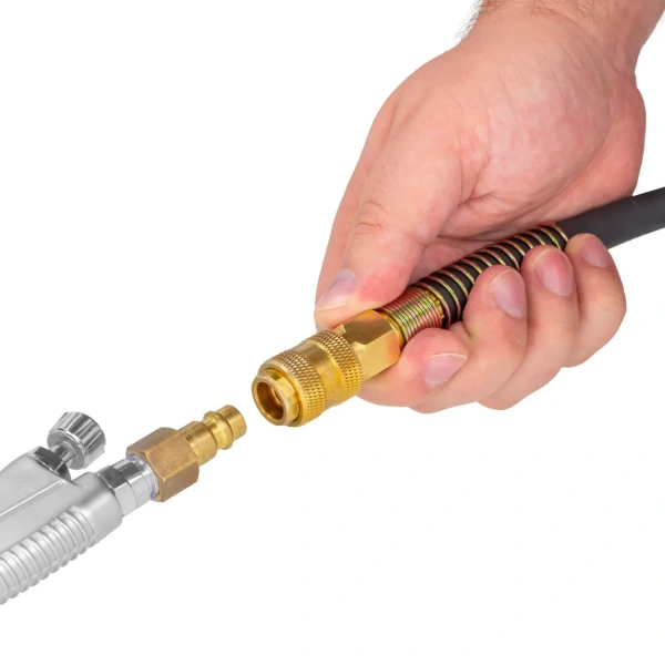 Шланг резиновый воздушный армированный с фитингами 10мм x 16мм x 10м