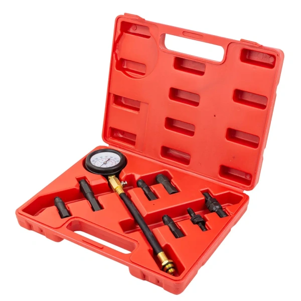 Индикатор компрессии бензинового двигателя (0-20Bar), в кейсе