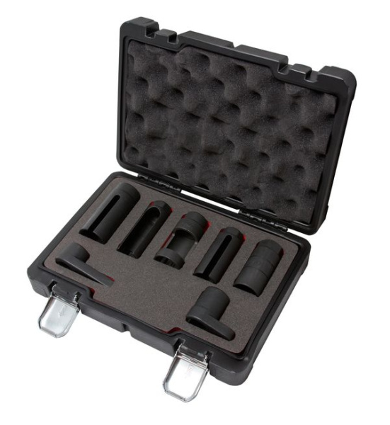 Набор головок для форсунок и датчиков 7пр. (22, 27, 29мм), в кейсе Premium
