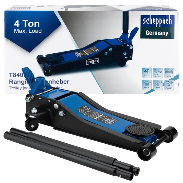 Домкрат подкатной гидравлический 4т