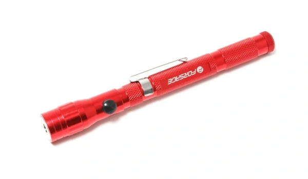 Фонарь телескопический с магнитом 1LED (L:148-365мм), в блистере