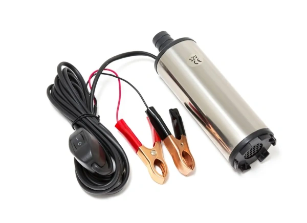 Насос для перекачки топлива (12V, 60W, 30л/мин, Ø51мм, Ø выходного отв. 19мм)