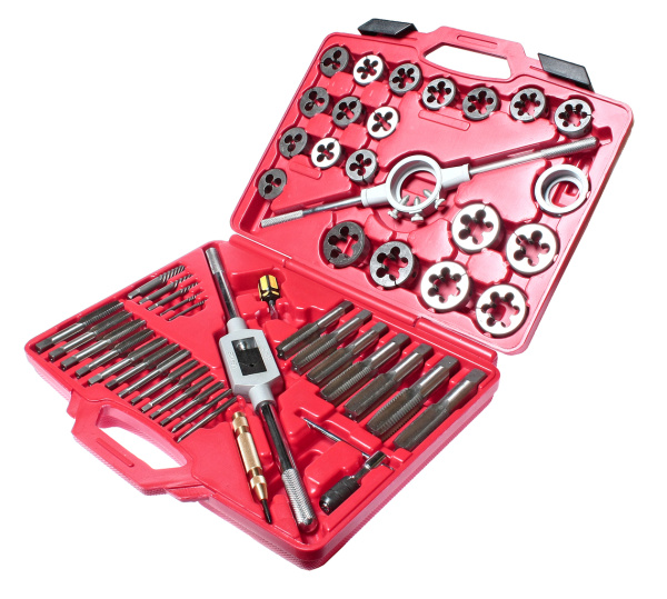 Набор метчиков и плашек JTC 5214 (51 предмет в кейсе)