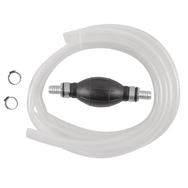 Шланг для перекачки жидкостей бензомаслостойкий с насосом ''груша''(Ø12мм, L-2м)