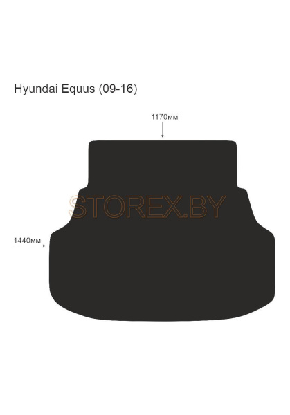 Hyundai Equus (09-16) Багажник copy