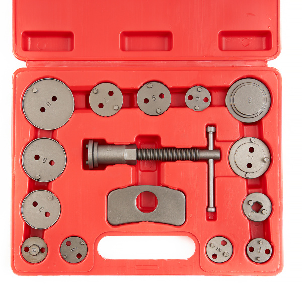 Набор инструментов для сведения тормозных цилиндров ROSSVIK ST064 (15 предметов)