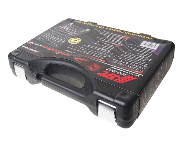 Набор головок торцевых и бит 6-гранных JTC H110B-B72 (1/4", 1/2", 110 предметов в кейсе)