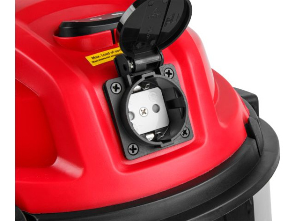 Пылесос строительный WORTEX VC 2515-1 WS 1400 Вт, 25 л, провод 4 м, шланг 3 м