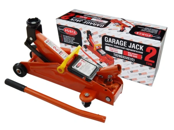 Домкрат подкатной гидравлический 2 т (h min 130мм, h max 380мм) в кейсе