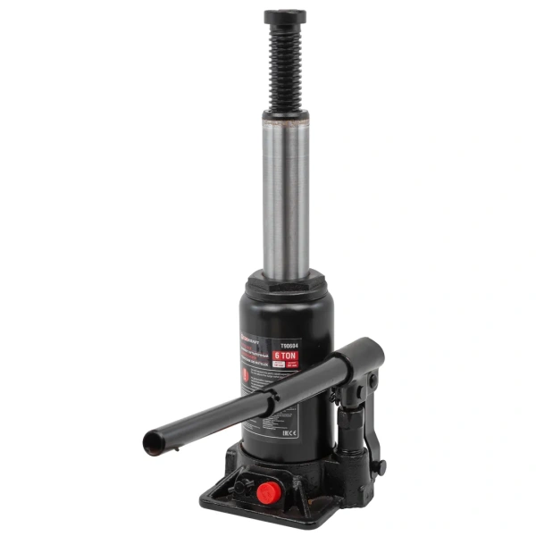 Домкрат бутылочный 6т с клапаном (h min 181мм,h max 351мм)