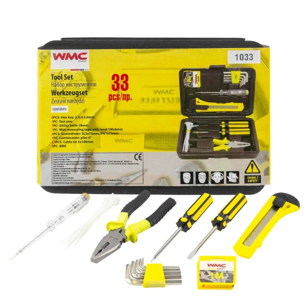 Набор инструментов 33пр.,в кейсе