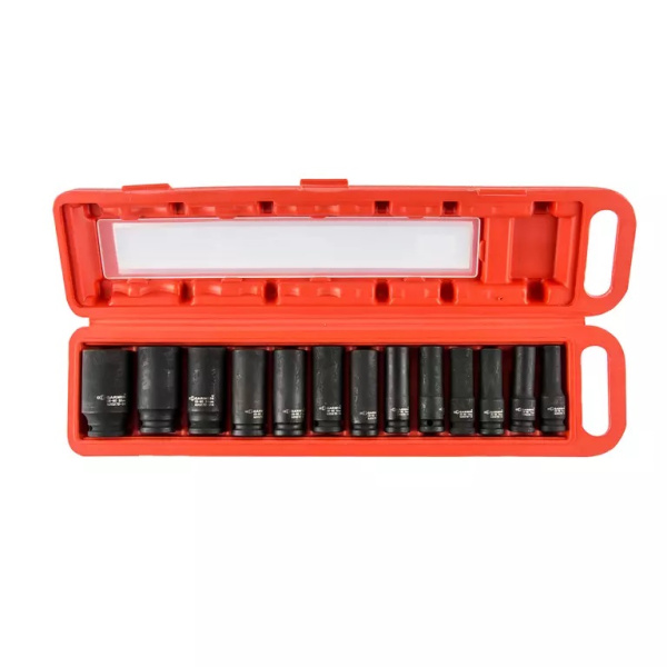 Набор ударных головок глубоких GARWIN PRO 626526-13 (78 мм, 1/2", 13 пр., 10-32 мм, в пластиковом кейсе)