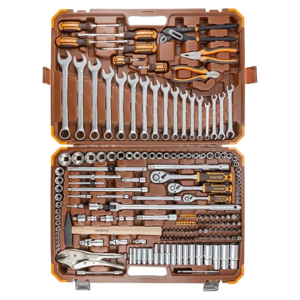 Набор инструментов 180пр.1/4''&3/8''&1/2'' (6-гран.)(4-32мм)