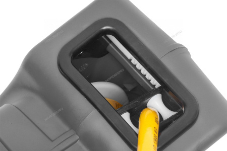 Шланг воздушный на катушке ПВХ диаметр 10x16 мм 14+1 м, серый корпус NORDBERG 2115-10G