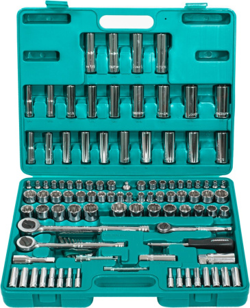 Набор инструмента универсальный JONNESWAY S05H48107S (1/4", 3/8", 1/2") 107 предметов