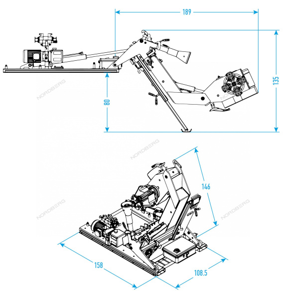 Станок шиномонтажный мобильный для грузовых авто NORDBERG 46TRKEM