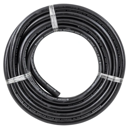 Шланг резиновый армированый бензо-маслостойкий 8х15ммх5м(повышенная гибкость и сопротивление к излому,раб.давл. 20bar,max 60bar,-30C°+70C°,DIN20018)