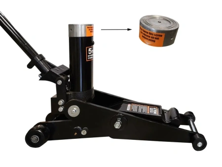 Домкрат подкатной ножничный с двумя уровнями подхвата, 4/5т (уровень подхвата 70/415мм, h max 435/735мм)