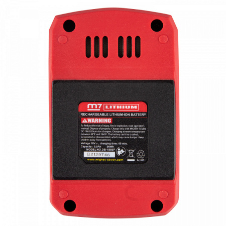 Гайковерт аккумуляторный ударный MIGHTY SEVEN DW-402A (1/2", 1700 НМ, 18 В)