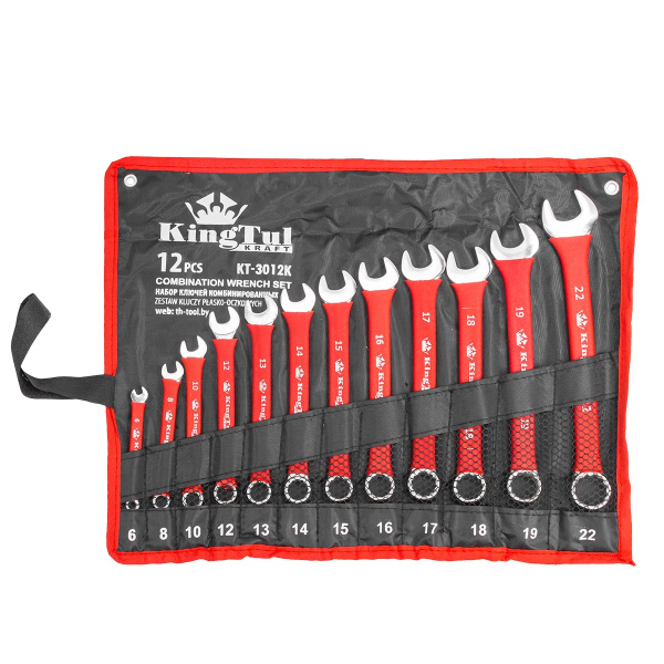 Набор ключей комбинированных 12пр. (6,8,10,12,13,14,15, 16,17,18,19,22мм) на полотне