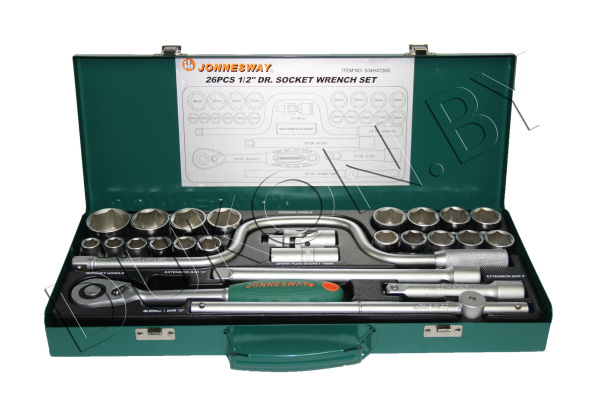 Набор головок торцевых S04H4726S, 1/2"DR, 12-34 мм, 26 предметов