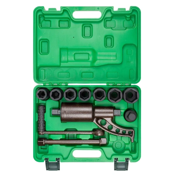 Гайковерт ручной с редуктором 1''(Головки-24мм,27мм,30мм,32мм,33мм,38мм,41мм,1''и адаптер 1'', длина-270мм, передаточное число 1:58, 4800 Н/м)