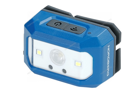 Фонарь светодиодный налобный, аккумуляторный, 3,7 В NORDBERG 1950