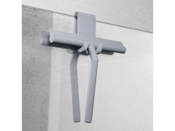 Стеклоочиститель (водосгон) с держателем, серый, PERFECTO LINEA