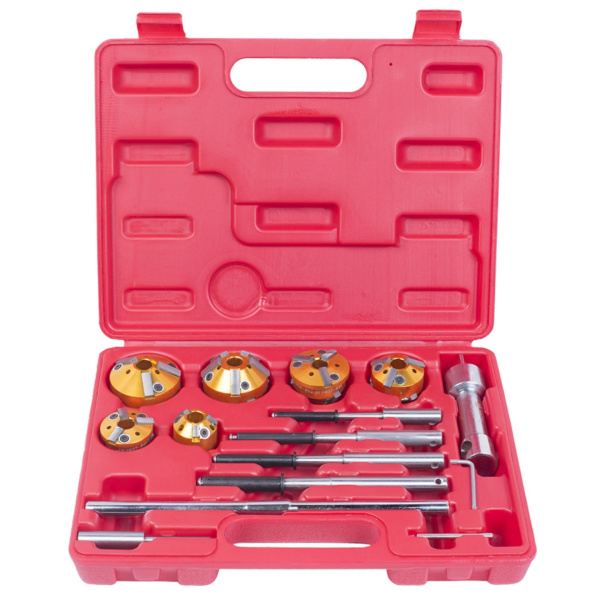 Набор фрез для правки седел клапанов, 28-65 мм, кейс, 14 предметов МАСТАК 103-13014C