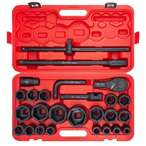 Набор инструментов ударных 26пр. 3/4''(6гр.)