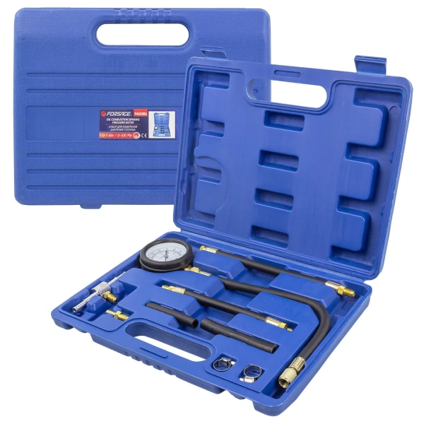 Набор для измерения давления топлива (0-7bar) 9пр. в кейсе.