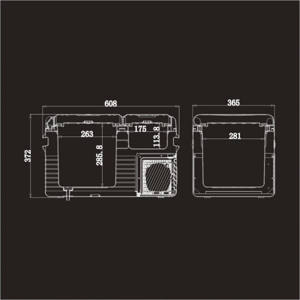 Автомобильный компрессорный холодильник Meyvel AF-K35D
