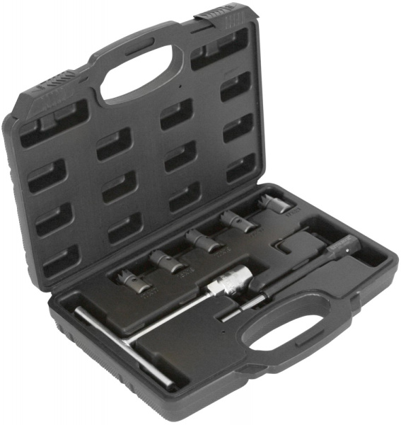 Набор для восстановления посадочных отверстий дизельных форсунок Thorvik DICS7 (7 предметов)