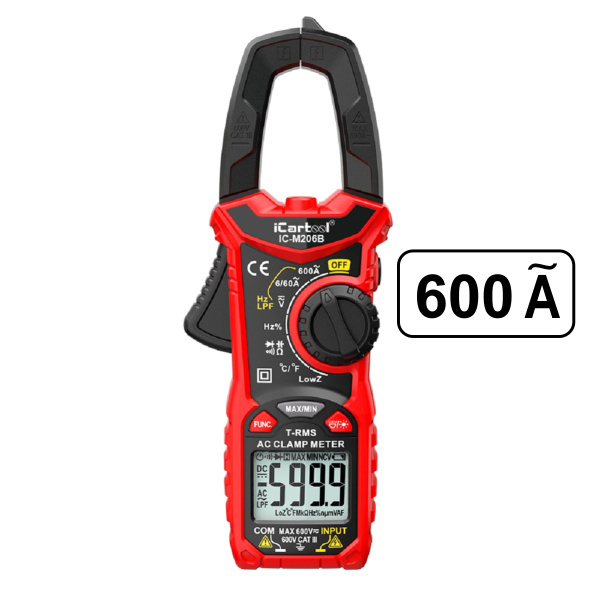 Токовые клещи переменного тока iCartool IC-M206B (600 A)
